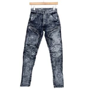 G-Star Raw Air Defence Skinny Moto Gray Jeans Sz 27x32